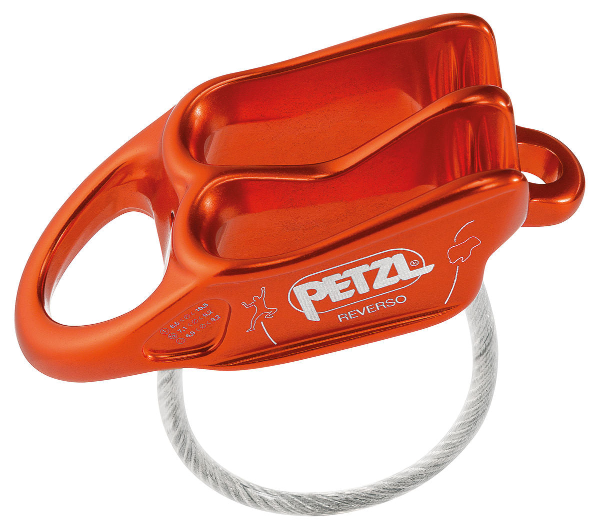 Petzl REVERSO Belay Device [Orange]